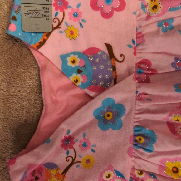 ❤️ OWLS Night Shirt Nightie Sz 4/5 - Picture 2 of 5